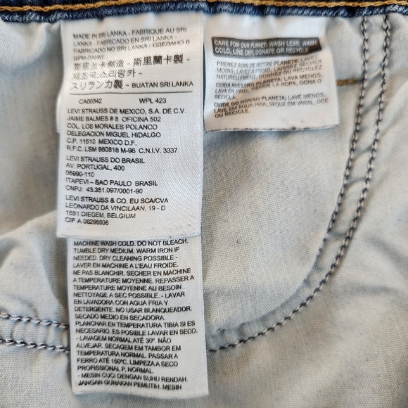 Levi's Blue Capri Jeans 18W Plus Size - Picture 5 of 5